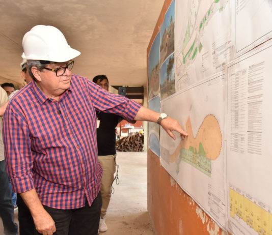 João Azevêdo visita obra de reforma e ampliação de hotel-escola de Areia