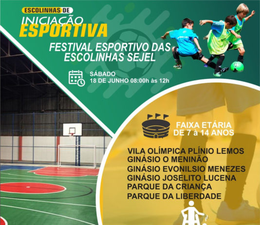 Festival de Escolinhas de Iniciação Esportiva encerra semestre comemorando bons resultados