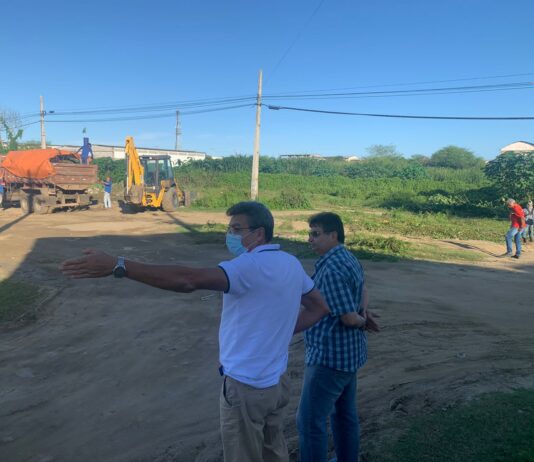 Balduíno Neto acompanha prefeito Bruno em vistoria de obras no Bairro Tambor