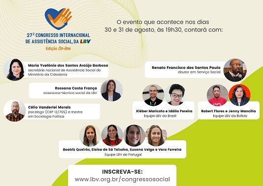 Congresso Internacional de Assistência Social da LBV traz especialistas para o debate sobre os direitos socioassistenciais