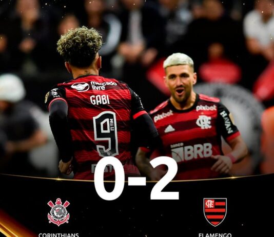 Libertadores: Fla bate Corinthians com gols de Arrascaeta e Gabriel. Vitória de 2 a 0 em São Paulo deixa o Rubro-Negro próximo à semifinal