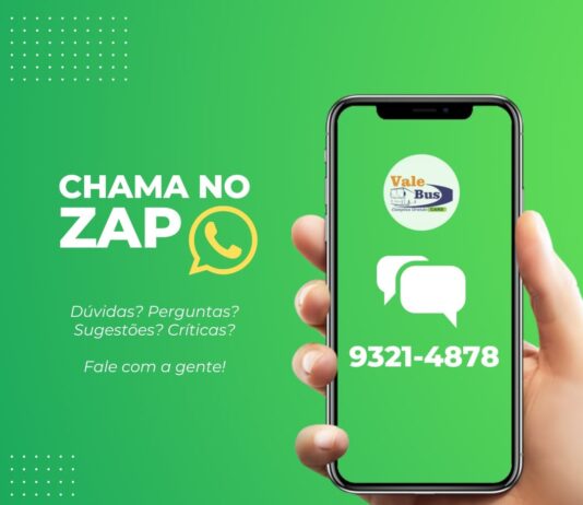 Vale Bus Card disponibiliza WhatsApp para atendimento aos clientes