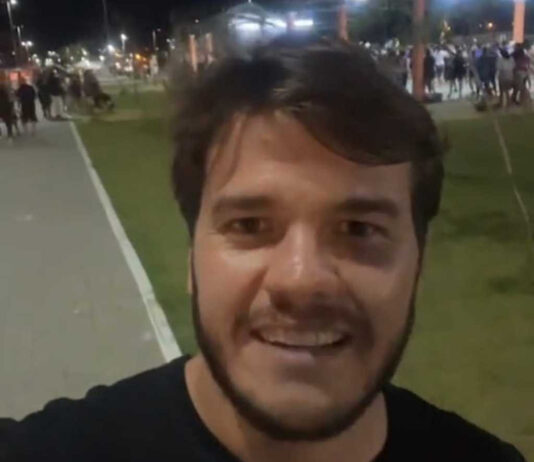 No feriado, Bruno visita Parque Linear Dinamérica e constata sucesso de visitação em obra aberta à população ainda antes de ser inaugurada