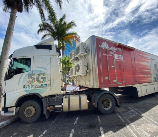 Carreta 5G da Huawei chega em Campina Grande e será mais uma atração do Natal Iluminado