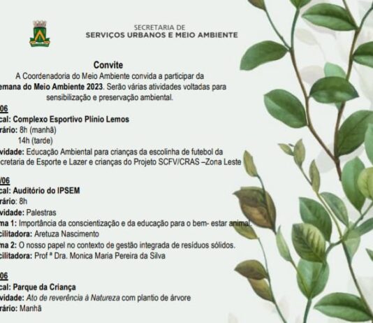 Prefeitura prepara ampla programação para destacar a importância da preservação ambiental