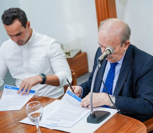 Governador em exercício firma parceria com o Senai para ampliar oferta de cursos profissionalizantes na Paraíba
