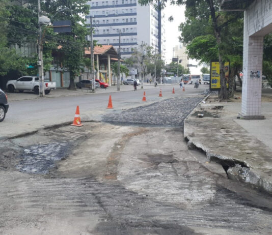STTP fecha plataforma do Terminal de Integração, para mais uma etapa de serviços da recuperação asfáltica