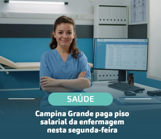Prefeitura de Campina Grande paga piso salarial da enfermagem