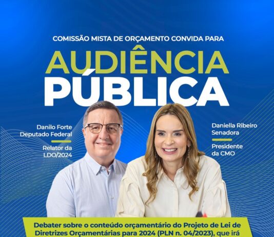 Daniella Ribeiro realiza audiência pública da CMO em João Pessoa na próxima segunda-feira