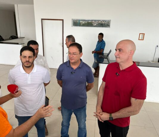 Diretor do Hospital do Amor visita local de instalação da unidade em Campina Grande e destaca articulação de Veneziano e Bruno para efetivação
