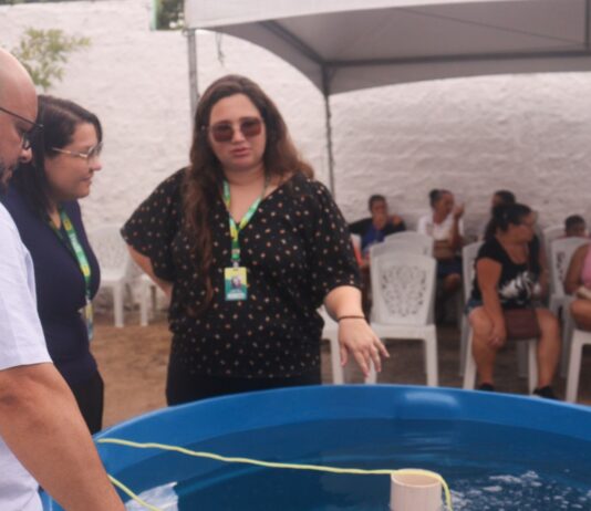 PEIXE VERDE: Projeto que envolve o cultivo de peixes e produção de hortaliças foi lançado nesta segunda-feira, em uma das unidades da Semas