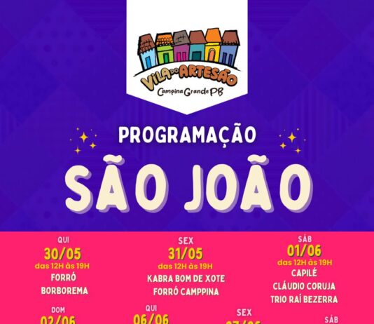 Vila do Artesão anuncia atrações do São João 2024 em Campina Grande