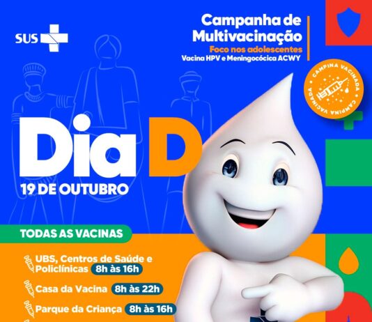 Prefeitura de Campina Grande realiza dia D de Multivacinação neste sábado com foco nas crianças e adolescentes