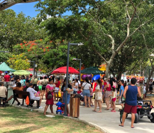 Colônia de Férias realizada pela Prefeitura lotou Parque Evaldo Cruz na manhã deste domingo