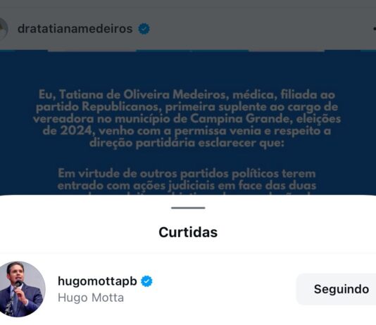 Vice-Presidente Nacional do Partido Republicanos apoia nota da Dra. Tatiana sobre processos envolvendo vereadoras do partido.