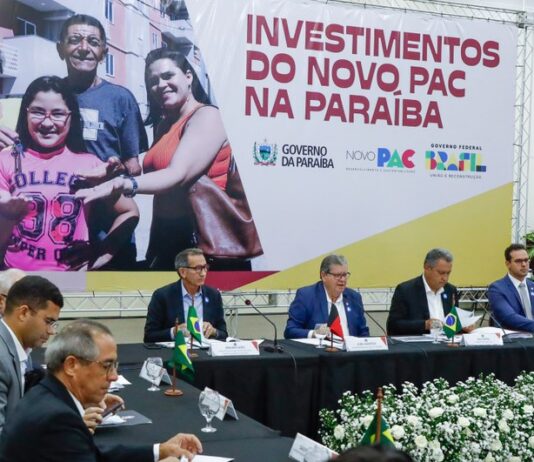 João Azevêdo aprofunda andamento das obras do PAC na Paraíba com ministros Rui Costa e Waldez Góes e destaca parceria com governo federal