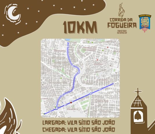 Continuam abertas as inscrições para a 42ª edição da Corrida da Fogueira; largada e percursos são definidos