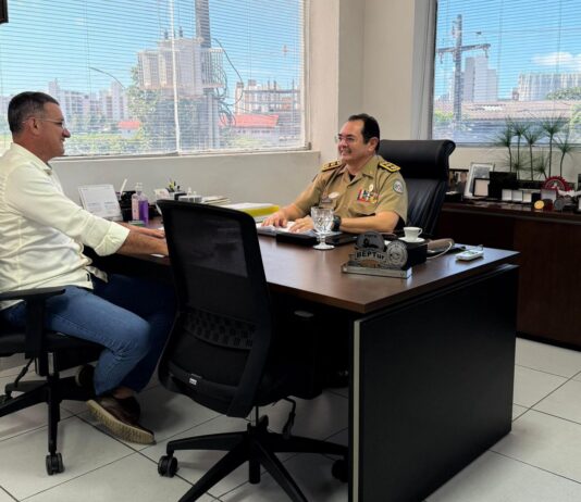 Sargento Neto se reúne com subcomandante-geral da Polícia Militar da Paraíba