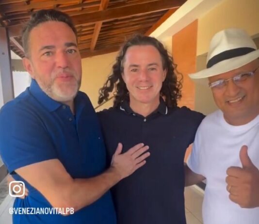 Prefeito e Presidente da Câmara de Serra Branca agradecem a Veneziano atuação em favor do Cariri e reafirmam compromissos