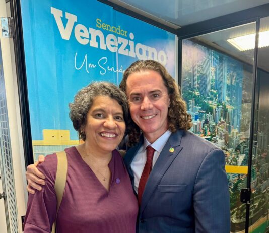 Estela Bezerra anuncia apoio à reeleição de Veneziano: “você não é só o Senador de Lula, é o Senador de todos os paraibanos”