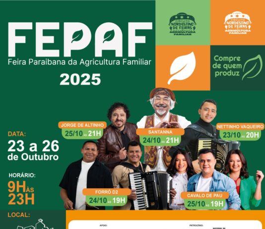 Feira Paraibana da Agricultura Familiar confirma shows de Santanna O Cantador, Jorge de Altinho e Cavalo de Pau
