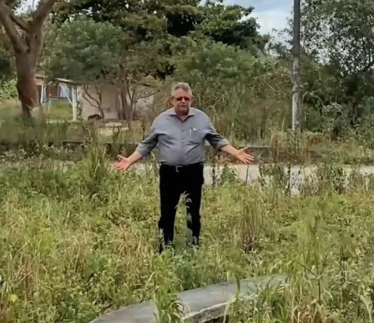 Vereador Pimentel Filho cobra reforma e limpeza da Pracinha do Amor, no bairro São Januário
