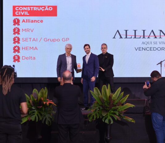 Construtora Alliance é vencedora do Top of Mind 2025 na categoria Construção Civil