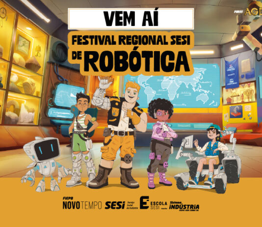 Com inscrições abertas, Campina Grande recebe pela primeira vez o Festival Regional SESI de Robótica