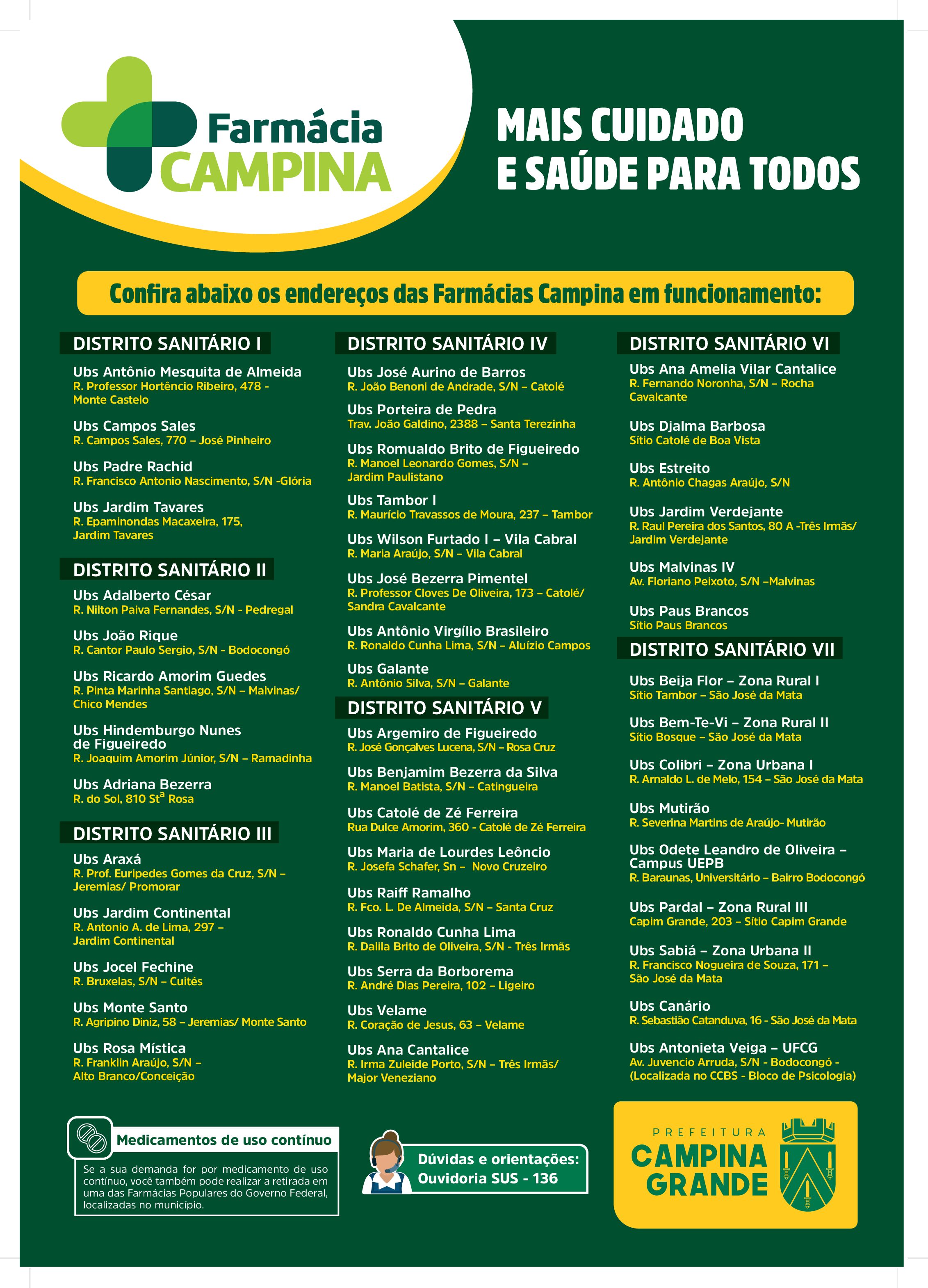 FARMÁCIA CAMPINA: Prefeitura inicia reordenamento da Assistência Farmacêutica para garantir mais eficiência, segurança e acesso à população de Campina Grande
