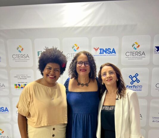 Ao lado da ministra Luciana Santos, Jô Oliveira participa da inauguração do CTERSA