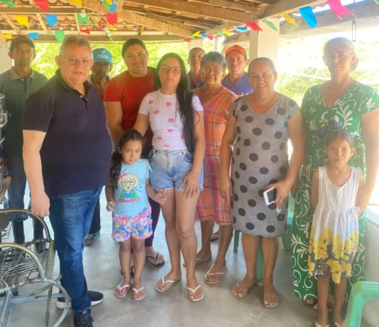 Vereador Pimentel Filho acompanha ampliação da rede de abastecimento de água no Assentamento Antônio Eufrazino