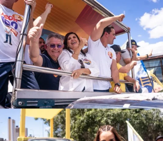 Pimentel Filho participa de carreata ao lado de Lucas Ribeiro