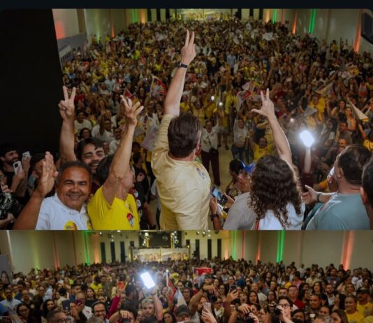 Bruno é recebido por multidão na Rainha da Borborema em evento em prol de Veneziano e Romero e mostra proximidade com o povo