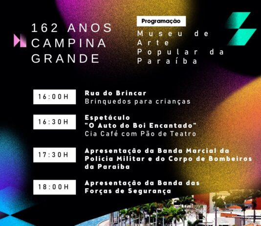 Aniversário de Campina Grande tem Geraldo Azevedo e dez cantoras campinenses no Espaço Cultural Shaolin